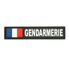 Barrette Gomme 3D Gendarmerie avec drapeau FR