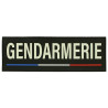Bande Gomme 3D Gendarmerie 10 x 28 cm Liseré Tricolore