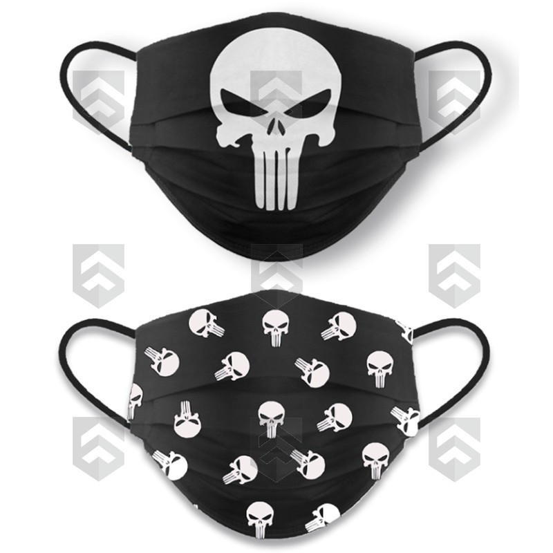 Masque Covid-19 Réversible Punisher