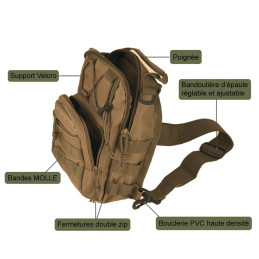 Sac bandoulière 5L Tactique Coyote