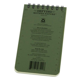 Carnet de notes tous temps 7.6 x 12.7 cm Rite In The Rain Vert OD