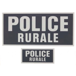 Bandes rétroréfléchissantes Police Rurale (10 x 28 cm et 6 x 13 cm)