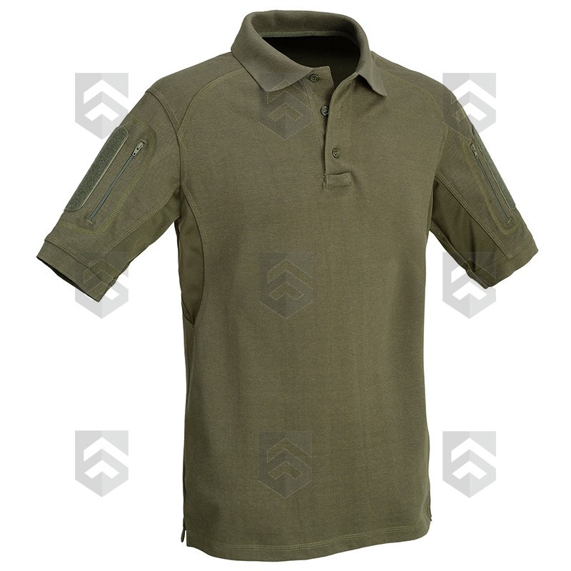 Polo Respirant Tactique Manches Courtes DEFCON 5 Vert OD