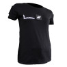 T-shirt Imprimé Gendarmerie Départementale Noir avec supports Velcro Femme