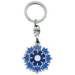 Porte-clés métal Bleuet de France