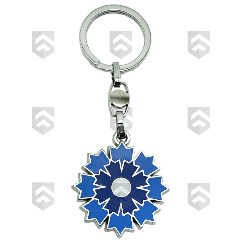 Porte-clés métal Bleuet de France