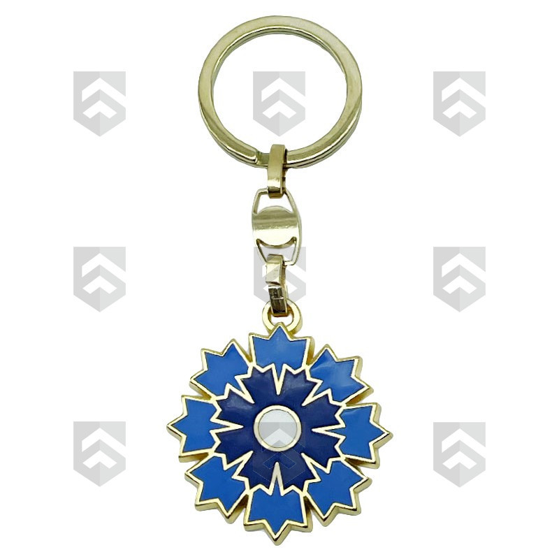Porte-clés métal Bleuet de France