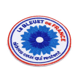 Ecusson Bleuet de France Brodé