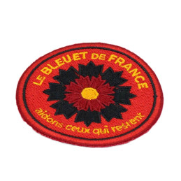 Ecusson Bleuet de France Brodé Sapeur Pompier