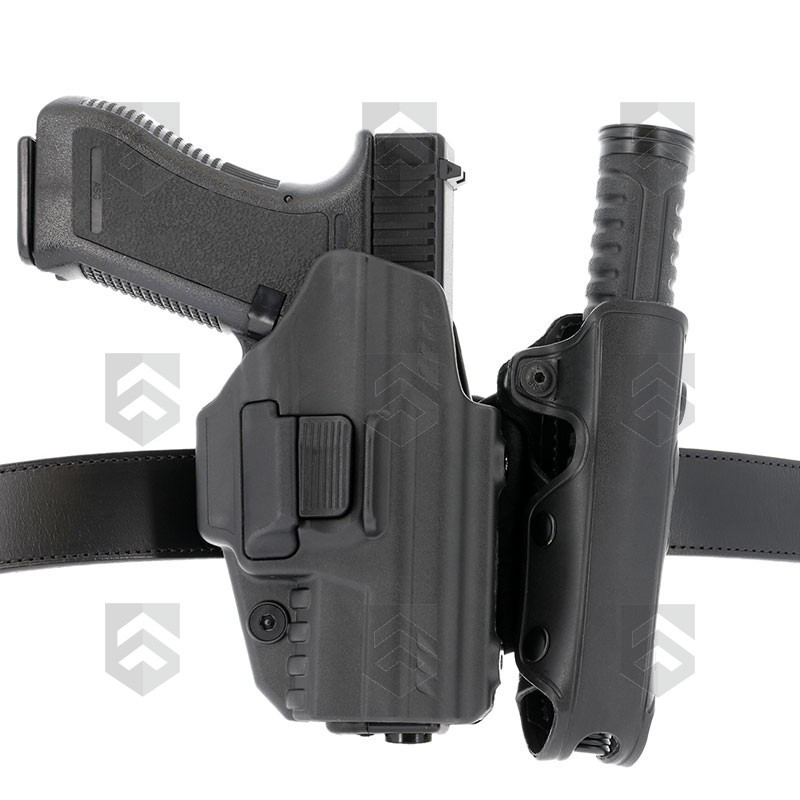 Porte-Bâton Tactiknight GK Noir - Étui Robuste Pour Bâton Télescopique De Défense