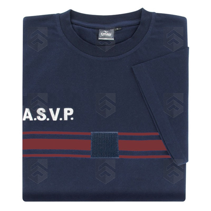 T-Shirt ASVP Manches Courtes Bleu Marine