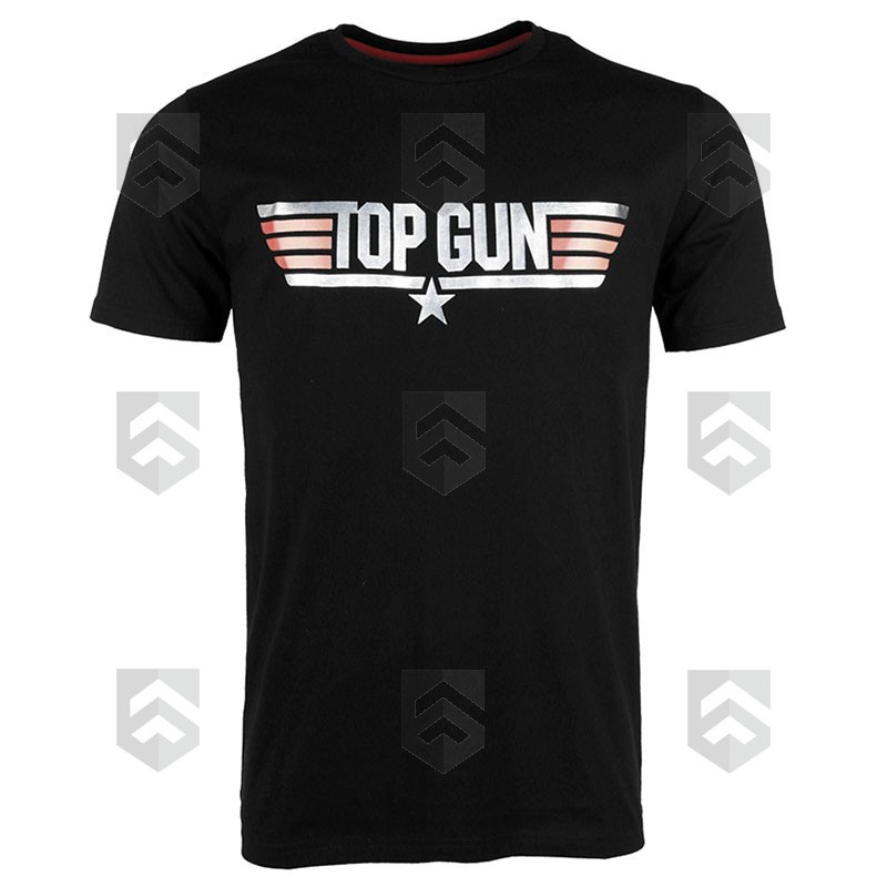 T-shirt manches courtes Top Gun Miltec Noir