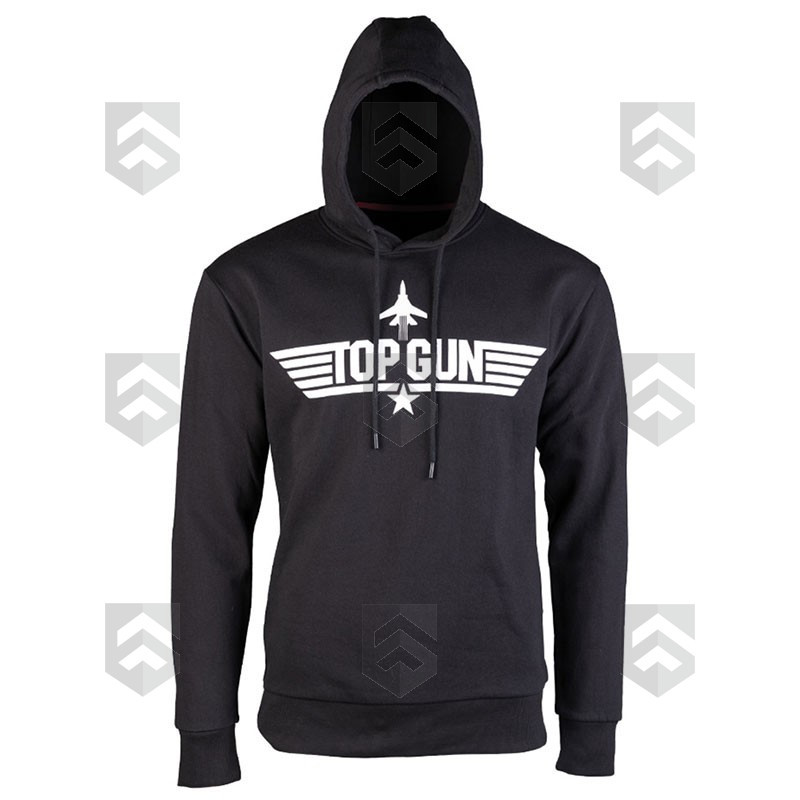 Sweat avec capuche Top Gun Miltec Noir