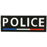 Bande Gomme 3D Police 10 x 28 cm Liseré Tricolore