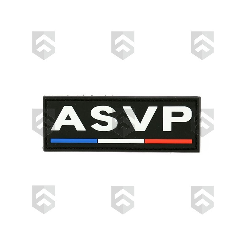 Bande Gomme 3D ASVP 3,5 x 10 cm Liseré Tricolore