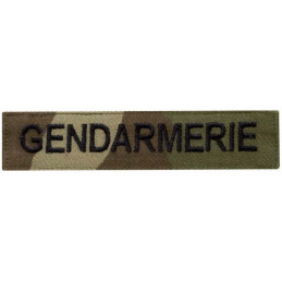Barrette brodée Gendarmerie