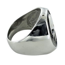Bague en acier Punisher