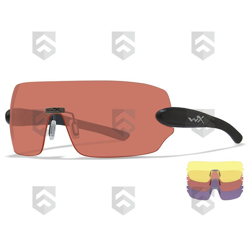 Pack Lunettes Balistiques Detection WILEY X Jaune/Vermillon/Violet