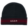 Bonnet Bleu Marine brodé ASVP DMB avec bandes
