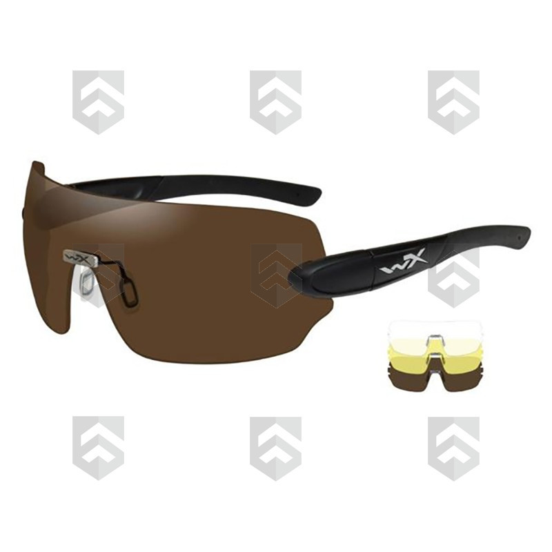 Pack Lunettes Balistiques Detection WILEY X Jaune/Transparent/Cuivre