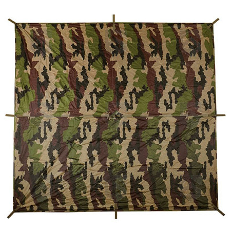 Bâche Terrain Ultra-light 2 x 2 m Ripstop TOE Camouflée C.E.