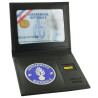 Porte-carte mini cuir 2 volets Format carte de crédit + Support Médaille et Grade Gendarmerie GK Pro