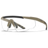 Pack Lunettes Balistiques Saber Adv Tan WILEY X Incolore/Ambré/Fumé