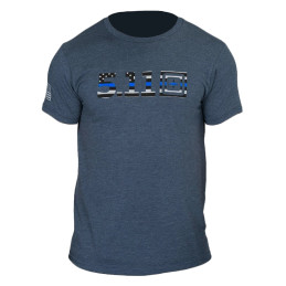T-shirt manches courtes Legacy Blue Flag 5.11 Bleu