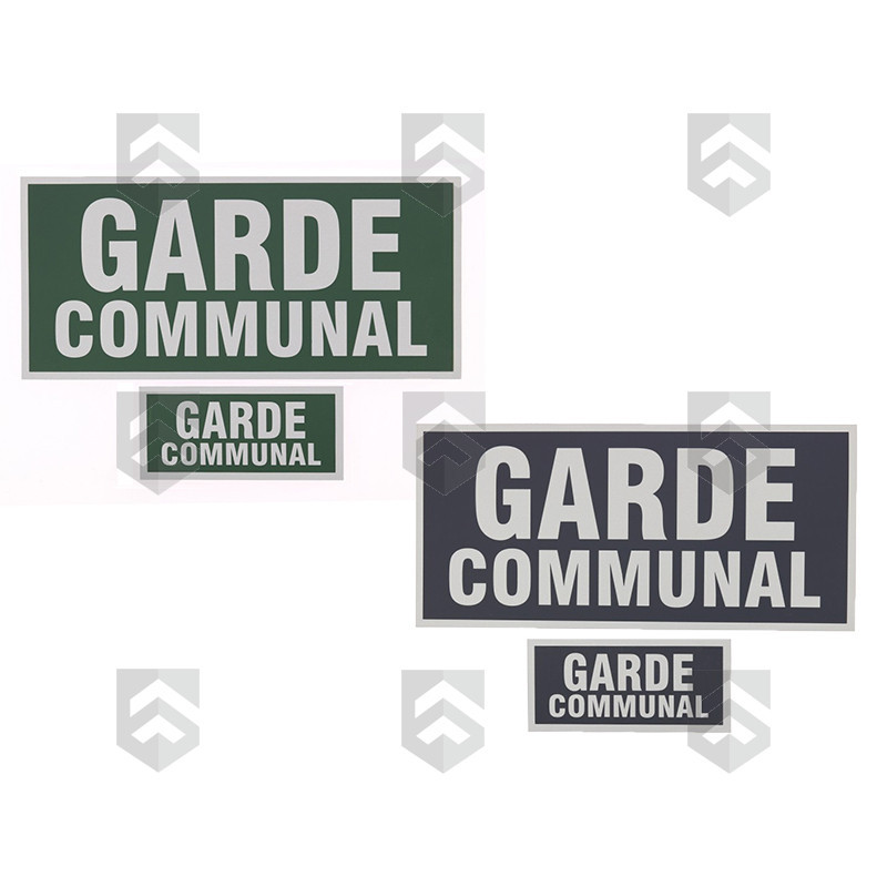 Bandes rétroréfléchissantes Garde Communal (10 x 28 cm et 6 x 13 cm)