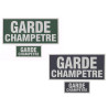 Bandes rétroréfléchissantes Garde Champêtre (13 x 28 cm et 6 x 13 cm)
