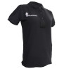 Polo Gendarmerie Départementale Noir Imprimé avec supports Velcro Femme