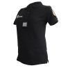 Polo Gendarmerie Départementale Noir Imprimé avec supports Velcro Femme