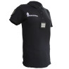 Polo Gendarmerie Départementale Noir Imprimé avec supports Velcro Femme
