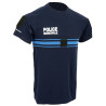 T-shirt Police Municipale Airflow DMB Bleu Marine