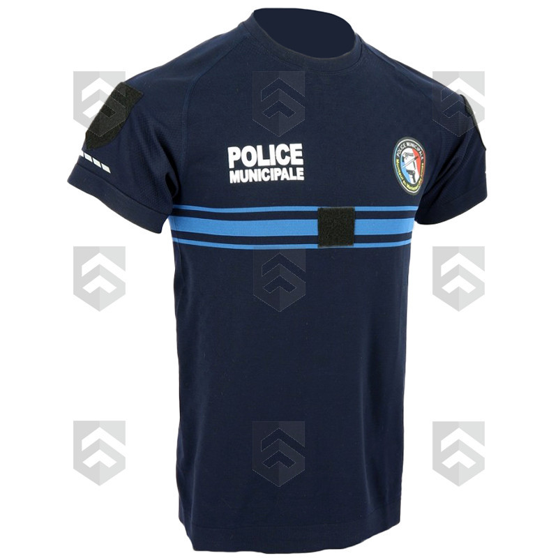 T-shirt Police Municipale MMA Airflow DMB Bleu Marine