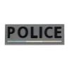 Bande Gomme 3D Police 3 x 10 cm Grise Liseré BV