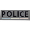 Bande Gomme 3D Police 10 x 28 cm Grise Liseré Tricolore BV