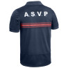 Polo ASVP Respirant GPB Manches Courtes Bleu Marine PM ONE