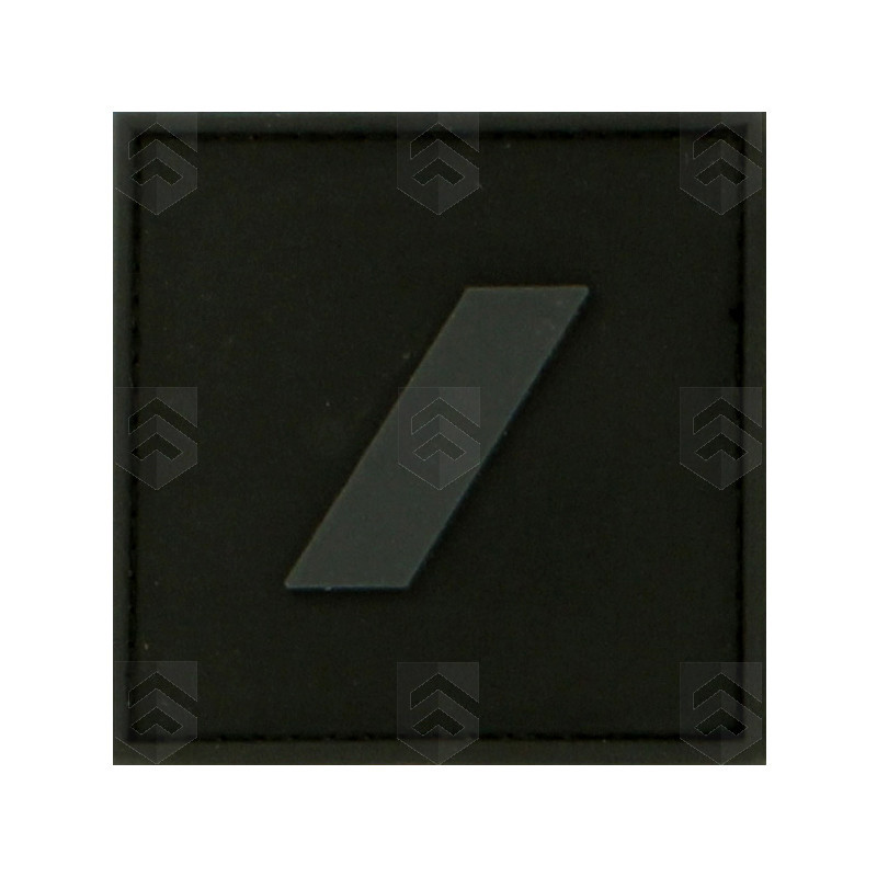 Grades Gendarmerie Nationale basse visibilité Noir Gomme 3D