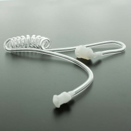 Lot De 3 Tubes Acoustiques De Rechange En Silicone Transparent - Pour Casque Radio, écouteurs, Déguisement Agent