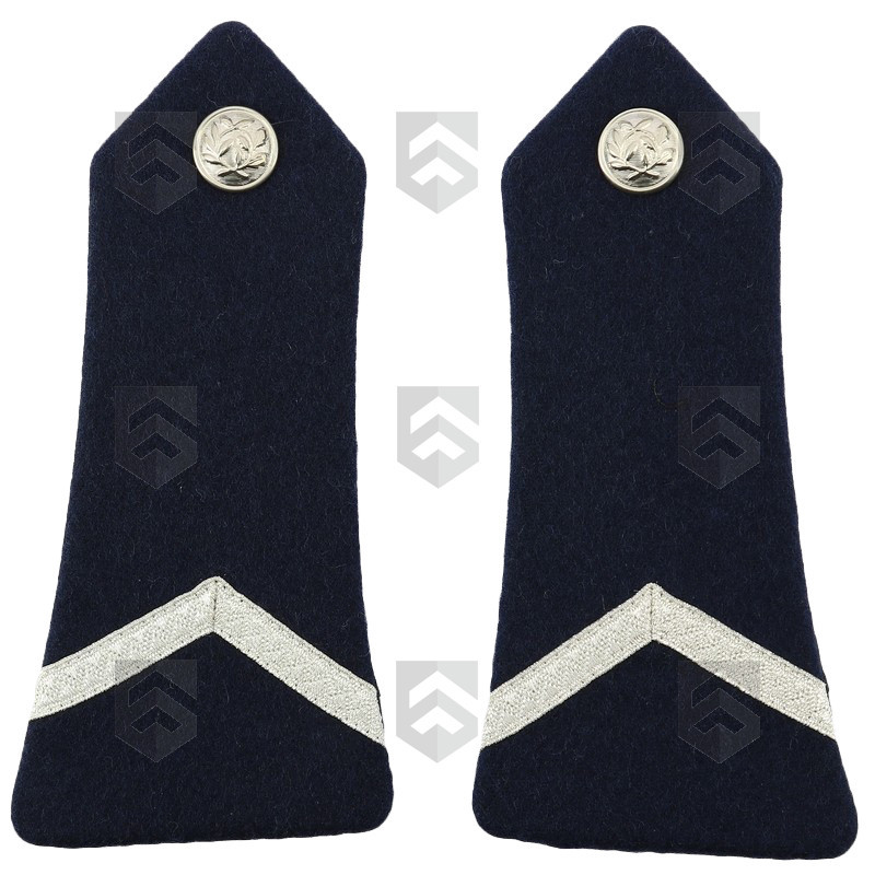 Pattes d'Epaules Police Nationale sur Drap Bleu avec Bouton