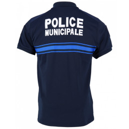 Polo Police Municipale Double Face Manches Courtes DMB Bleu Marine