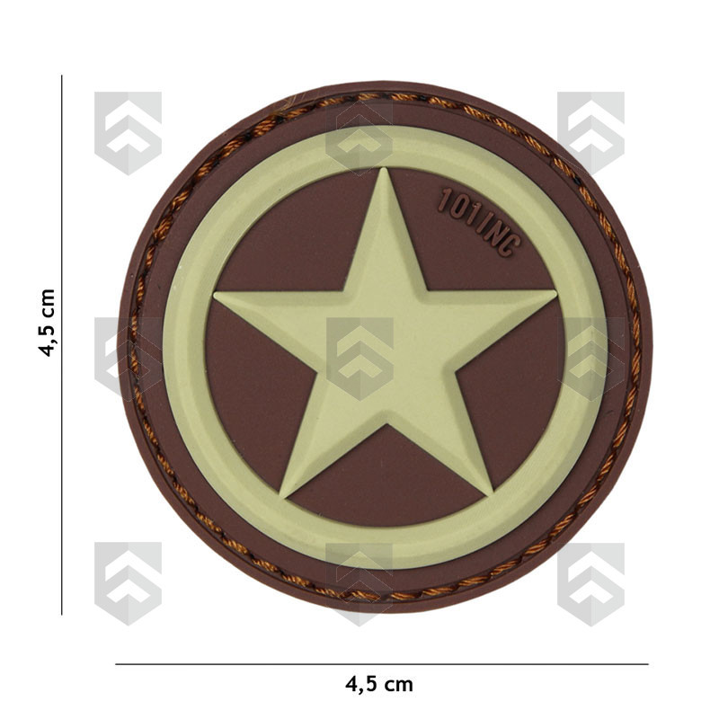 Patch 3D USA Star
