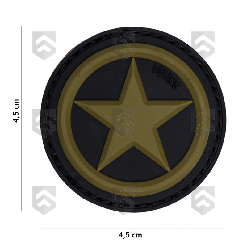 Patch 3D USA Star