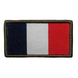 Patch Drapeau Français Brodé Rectangulaire