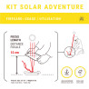 Matériel de Survie Solaire ADVENTURE KIT Solar Brother