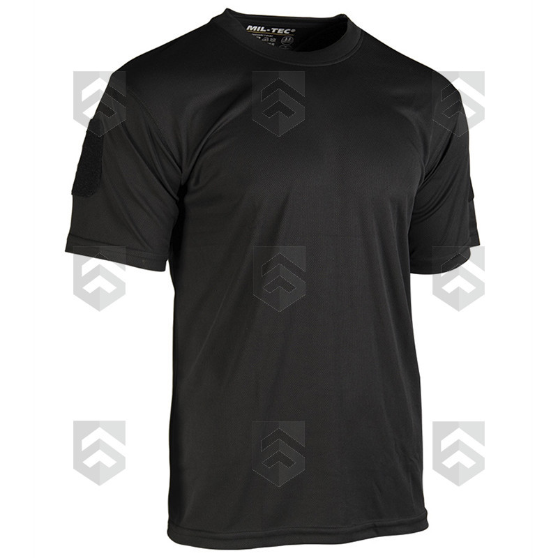 T-shirt Tactique Respirant Quickdry Miltec Noir