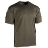 T-shirt Tactique Respirant Quickdry Miltec Vert OD