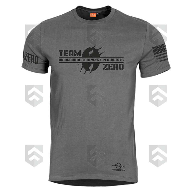 T-shirt MC Pentagon Team Zero Wolf Grey