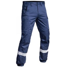 Pantalon Sécurité Incendie HV-Tape Sécu-One A10 Bleu Marine
